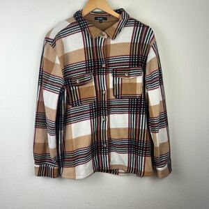 Angel Women's Plaid Long Sleeve Shirt size L